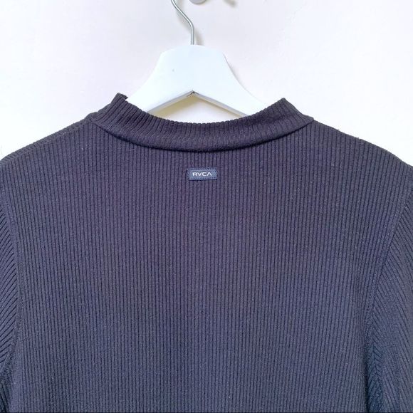 3/$30 RVCA Mockneck Ribbed Mini Dress - Picture 5 of 6